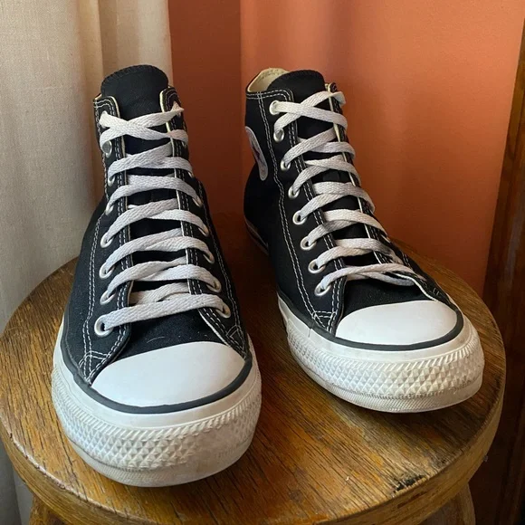 Converse Chuck Taylor All Star High Top Sneakers - Black & White - Picture 5 of 10